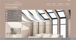 Desktop Screenshot of chevalblanc-immobilier.com