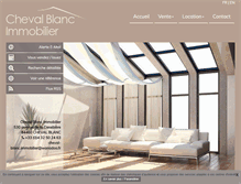 Tablet Screenshot of chevalblanc-immobilier.com